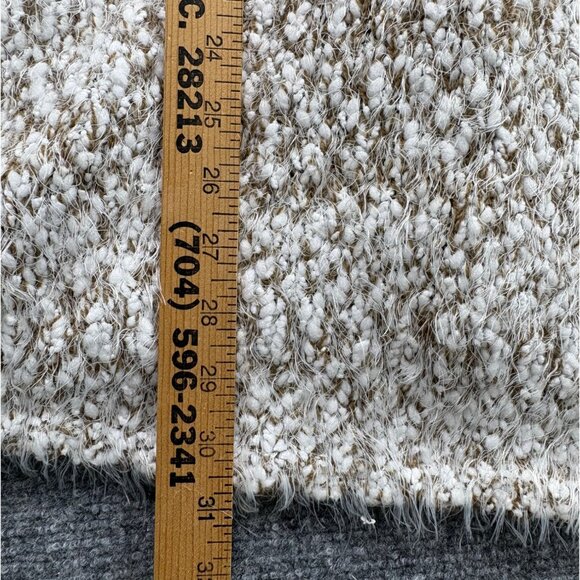 Marleylilly Vest Womens XS-M Ivory Brown Heather Soft Open Front Hippie Boho - Picture 8 of 11